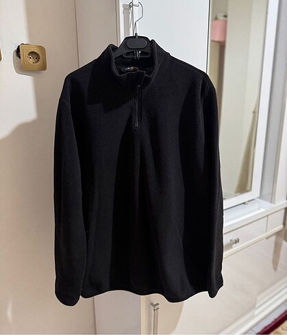 Vintage Fermuarlı Oversize Sweatshirt