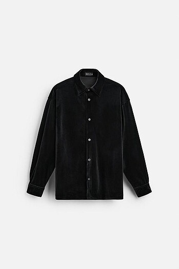 xl Beden Zara Limited Kadife Overshirt Ceket