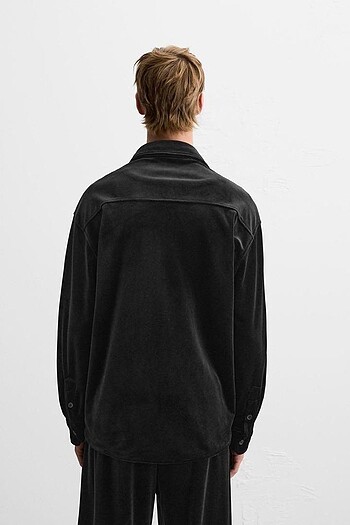 Zara Zara Limited Kadife Overshirt Ceket
