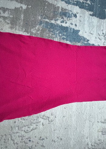 s Beden pembe Renk Pembe Straplez Triko Midi Elbise