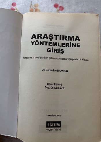 Araştırma Yöntemlerine Giriş Kitabı