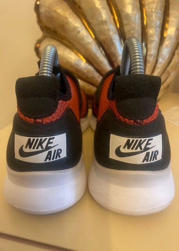 Kırmızı Kadın Spor Ayakkabı, Cırt Cırtlı, Blok Topuk - Görsel 6