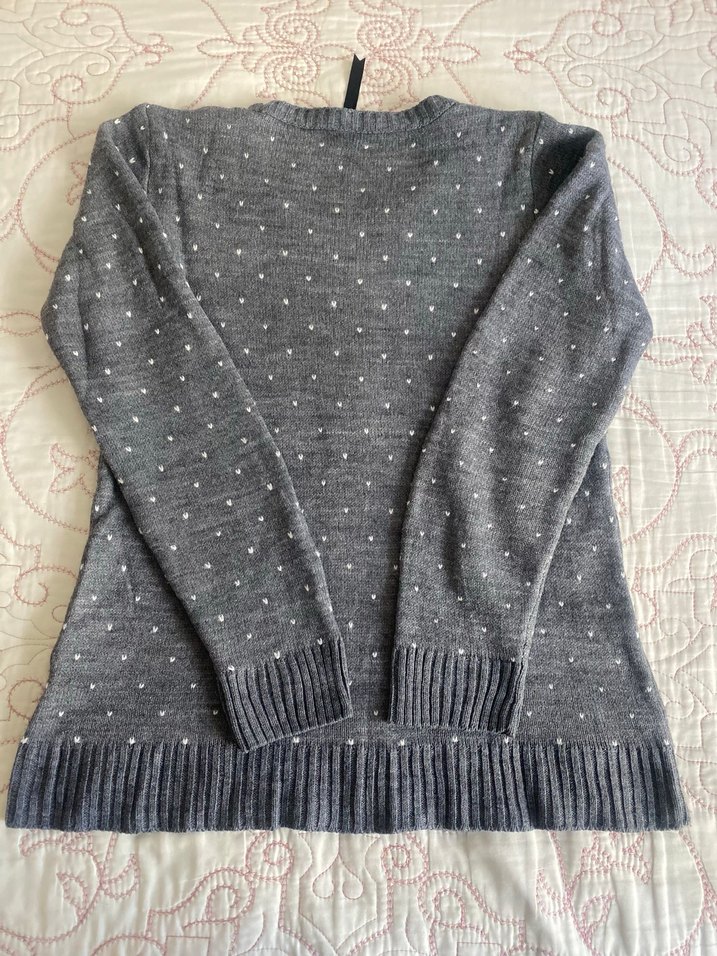 Gri Nakışlı çocuk Triko Kazak - Görsel 2