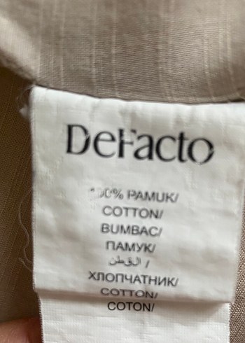 Düğmeli Bej Keten Midi Kadın Gömlek - Görsel 6