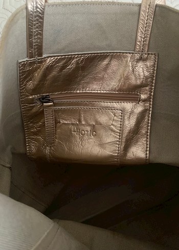 Parlak Kahverengi Deri Yılan Desenli Kadın Çanta - Görsel 4