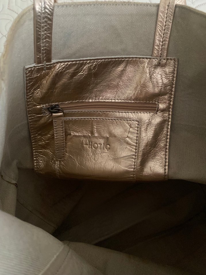 Parlak Kahverengi Deri Yılan Desenli Kadın Çanta - Görsel 4