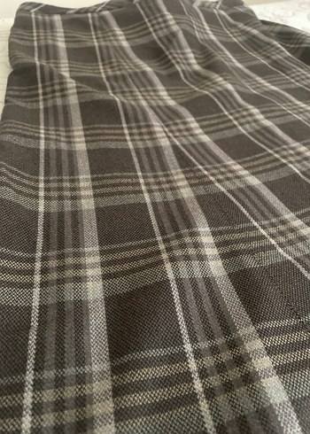 Kadın Kahverengi Midi Pilili Etek - Görsel 8