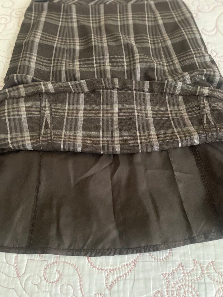 Kadın Kahverengi Midi Pilili Etek - Görsel 4