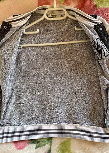 Gri Uzun Kollu Düğmeli çocuk Ceket - Görsel 5