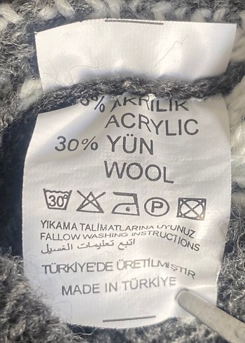 Nakışlı Gri çocuk Triko Kazak - Görsel 5