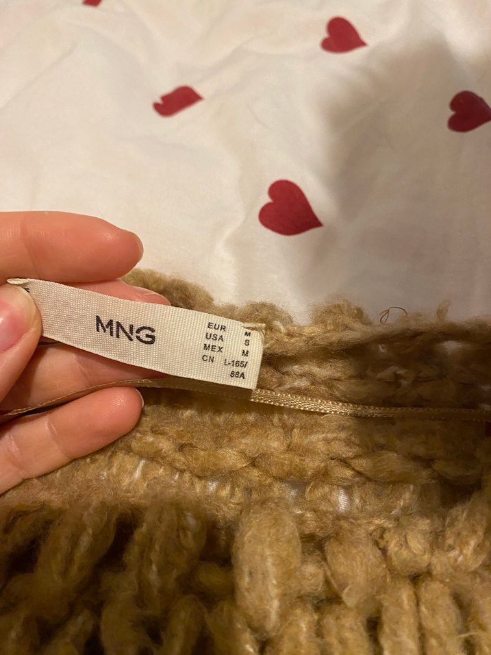 Kadın Bohem Kahverengi Örgü Kazak - Görsel 2