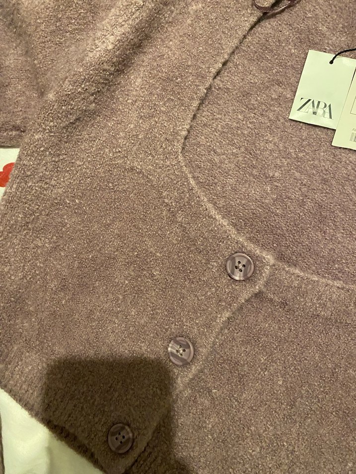 Düğmeli, Uzun Kollu Kadın Triko Hırka - Görsel 4