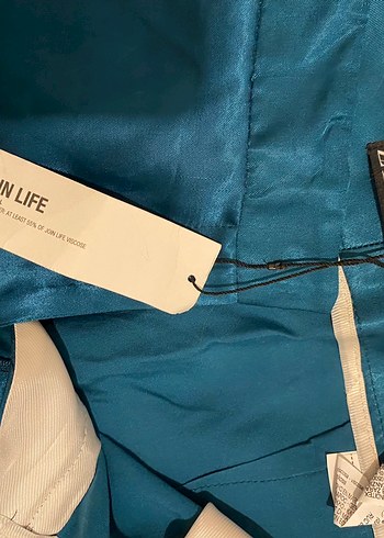 Saten mavi zara pantalon - Görsel 2