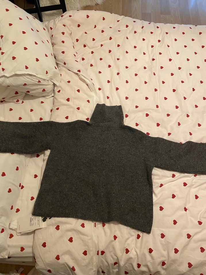 Twist Gri Yün Boğazlı Kadın Kazak - Görsel 2