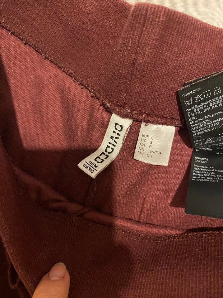 Bordo Rahat Kesim Kadın Eşofman Altı - Görsel 2