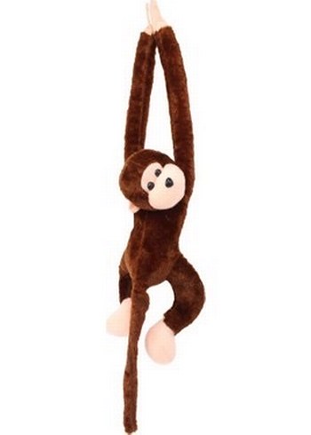 Uzun Kollu Kahverengi Peluş Maymun - Görsel 2