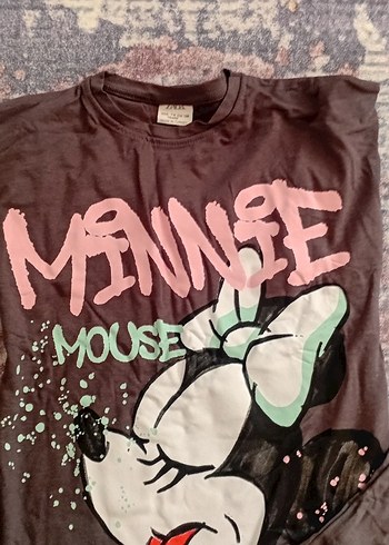 Zara Kız Çocuk Mini Mouse Baskılı Alt üst takim