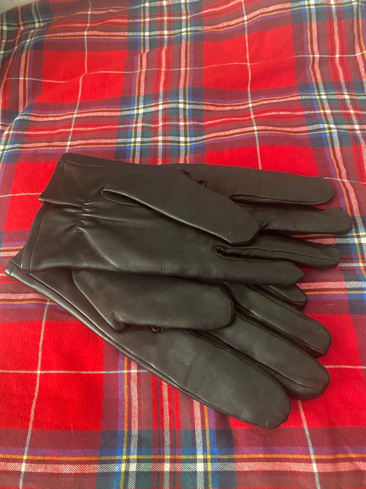 Siyah Deri Kadın Eldiveni Large - Görsel 3