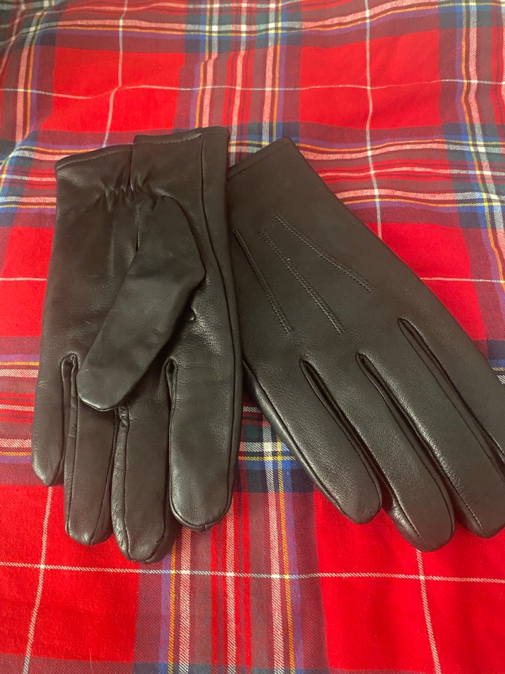 Siyah Deri Kadın Eldiveni Large - Görsel 2