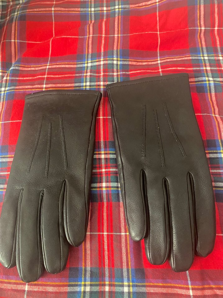Siyah Deri Kadın Eldiveni Large - Görsel 4