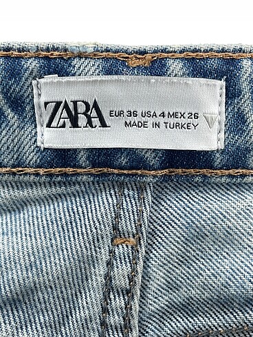 36 Beden mavi Renk Zara Jean / Kot %70 İndirimli.