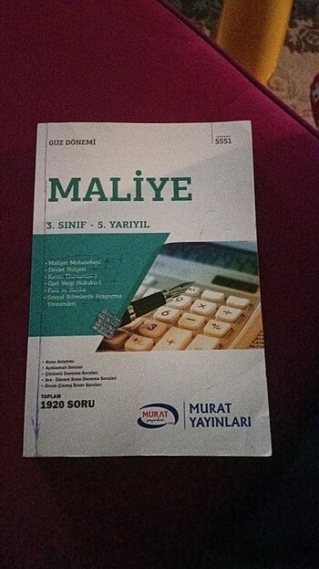 Maliye 3.sınıf 1.dönem 