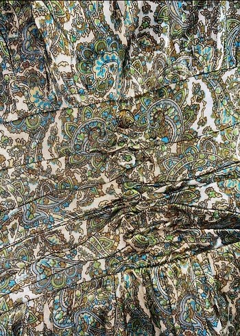 Yeşil Parlak V Yaka Uzun Kollu Mini Elbise - Görsel 7