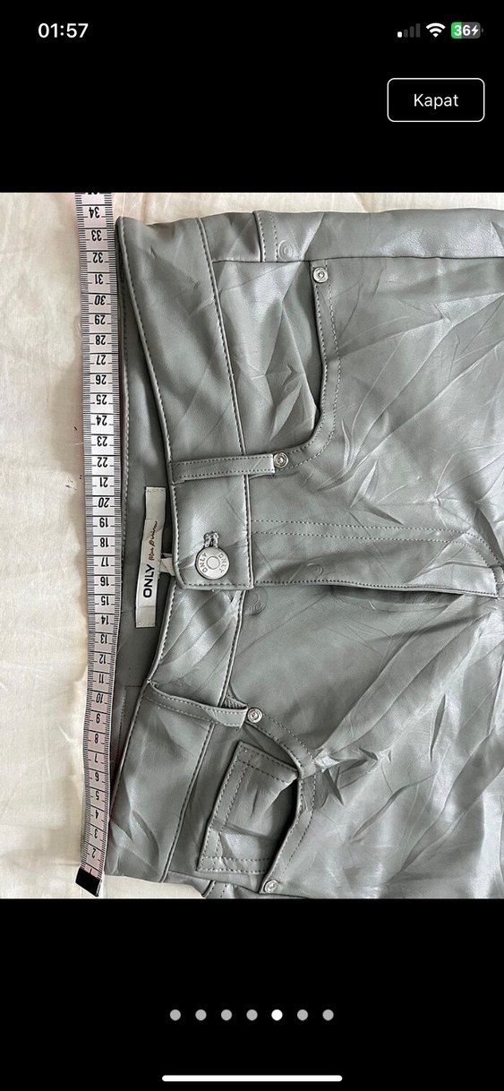 Deri Kadın Pantolon - Görsel 5