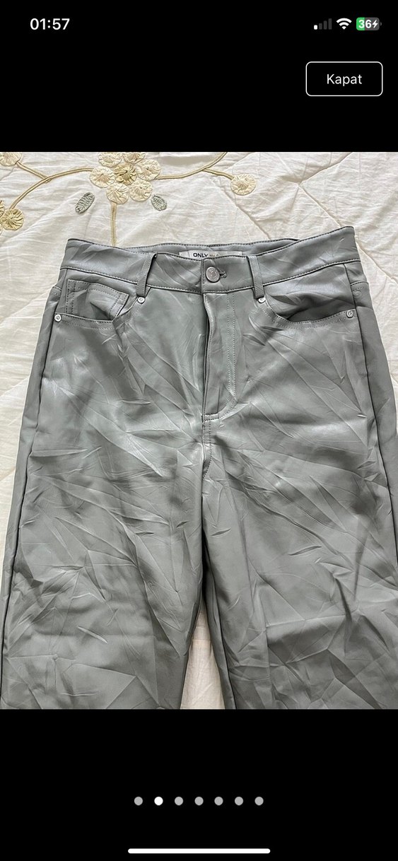 Deri Kadın Pantolon - Görsel 2