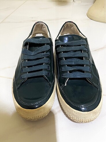 FitFlop Fitflop rugan parlak spor şık ayakkabı koyu yeşil y2k gotik loli