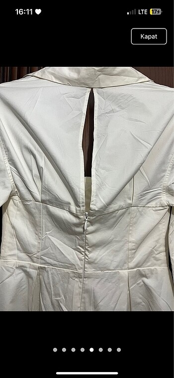 Bershka kısa elbise korseli sıfır yakalı gotik lolita y2k - Görsel 5