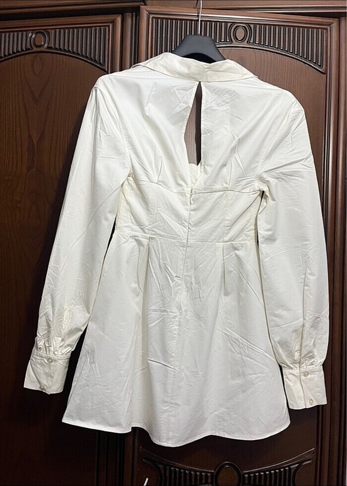 Bershka kısa elbise korseli sıfır yakalı gotik lolita y2k - Görsel 4