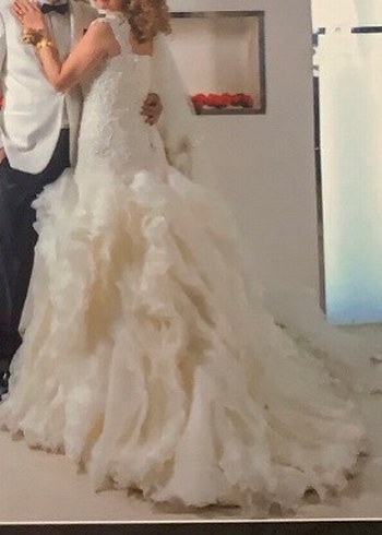 Beyaz Denizkızı Gelinlik yarım balık - Görsel 4