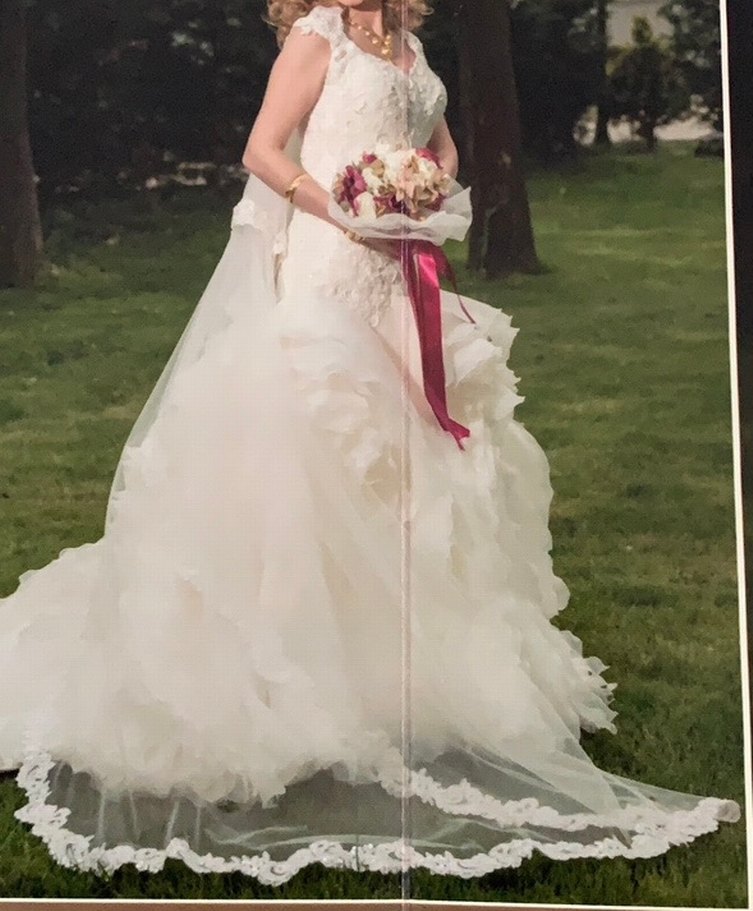 Beyaz Denizkızı Gelinlik yarım balık - Görsel 3