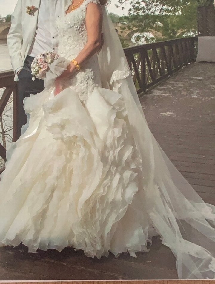 Beyaz Denizkızı Gelinlik yarım balık - Görsel 2