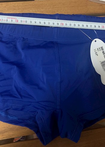 Mavi lastikli ve bağcıklı Erkek Mayo - Görsel 3