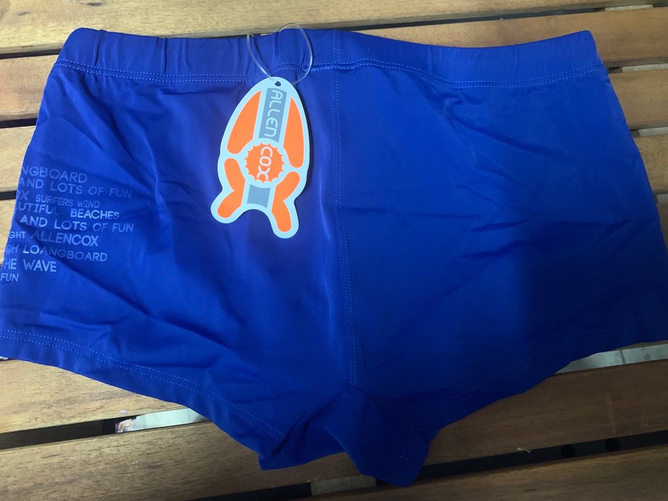 Mavi lastikli ve bağcıklı Erkek Mayo - Görsel 2