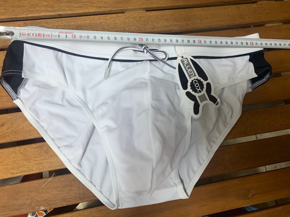 Beyaz Erkek Fitted Mayo deniz havuz.. büyük beden - Görsel 2