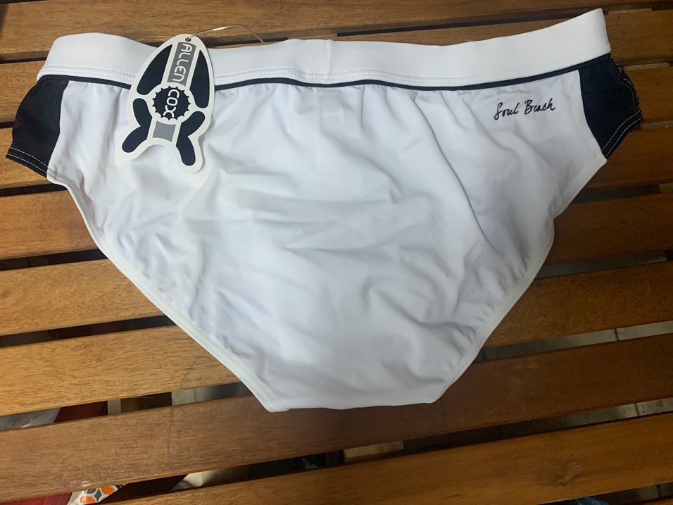 Beyaz Erkek Fitted Mayo deniz havuz.. büyük beden - Görsel 5