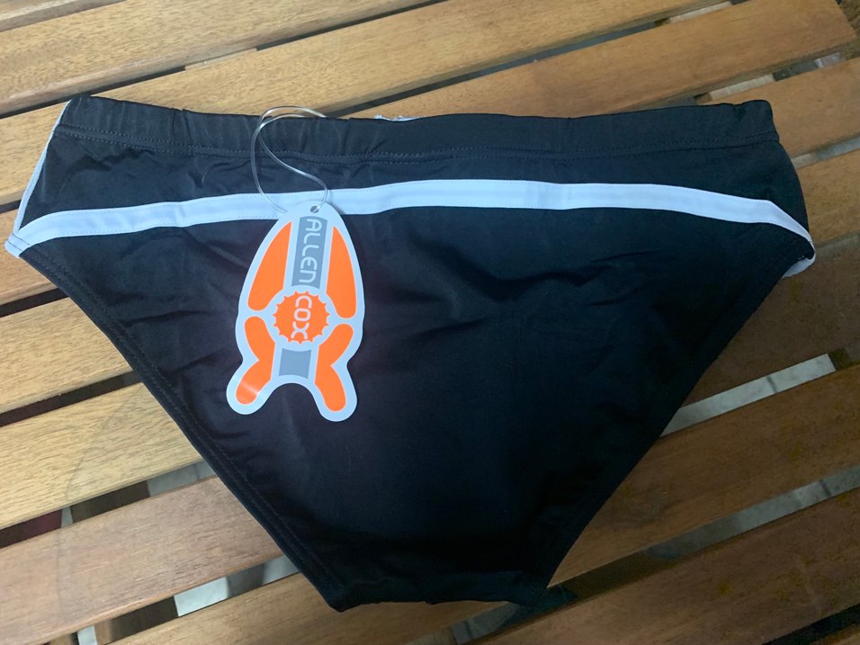 Bağcıklı Siyah Erkek Yüzücü slip Mayo - Görsel 3