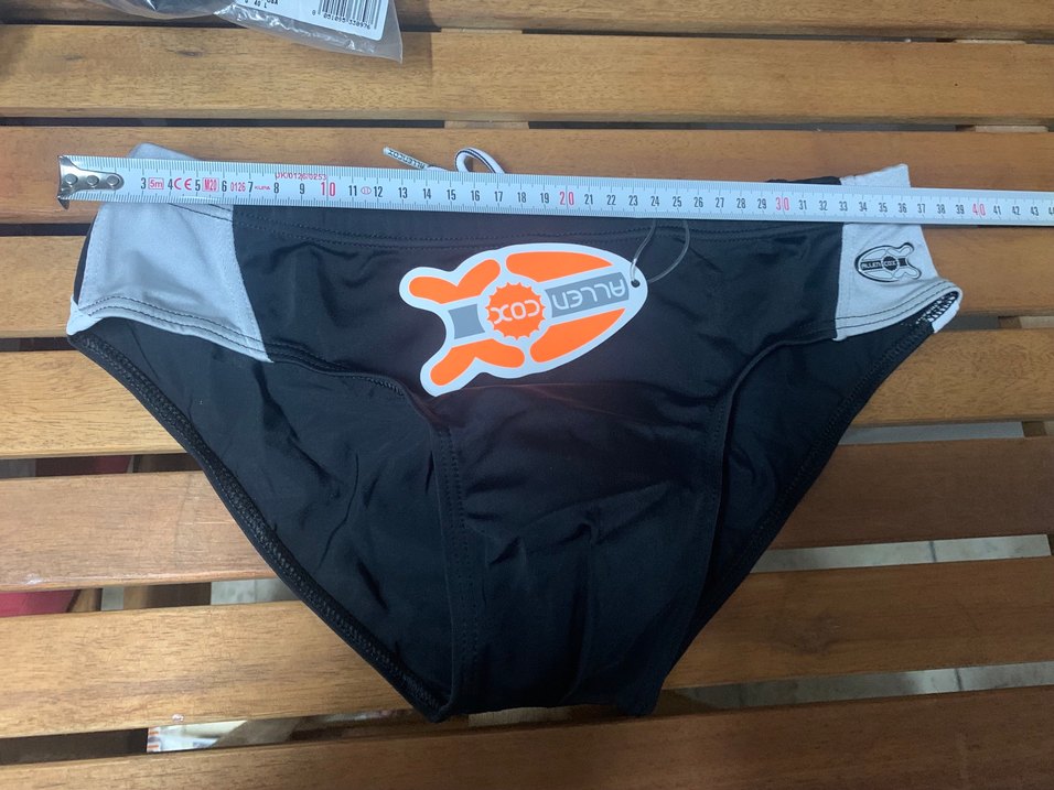 Bağcıklı Siyah Erkek Yüzücü slip Mayo - Görsel 2