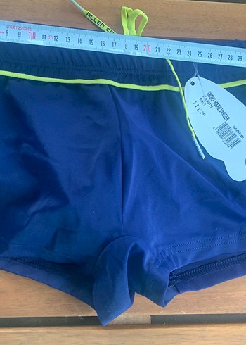 Erkek Lacivert Baskılı Mayo Şortu - Görsel 2