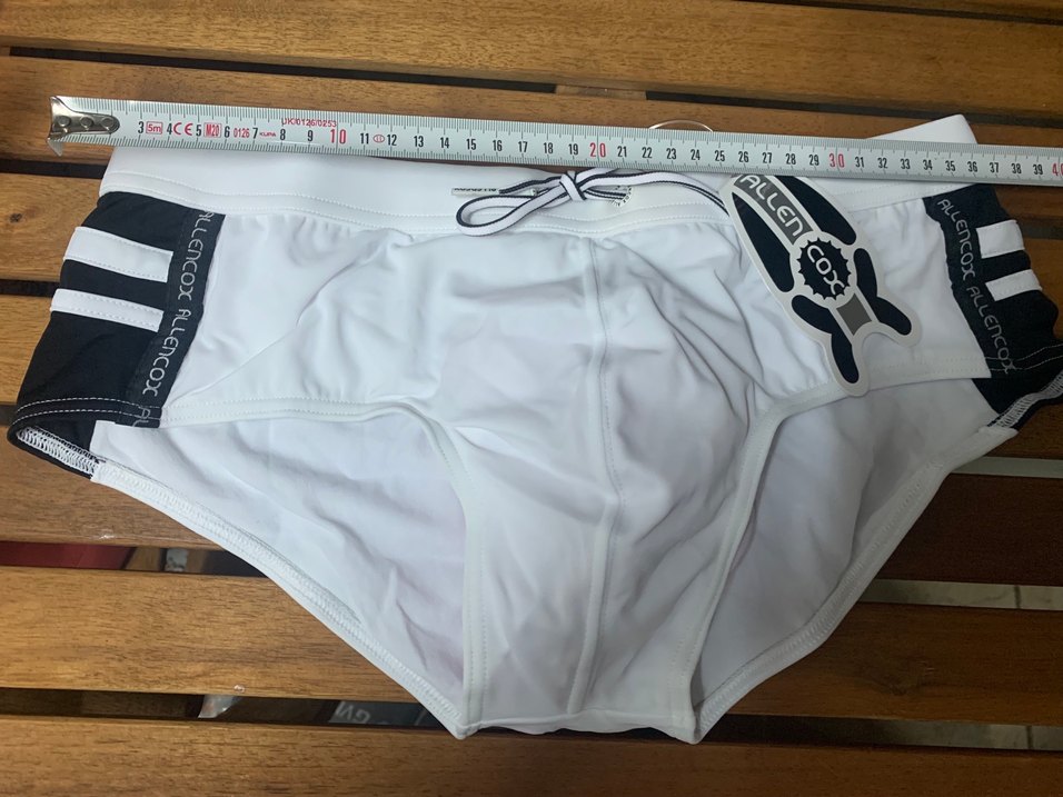 Beyaz Erkek Slim Fit Mayo yarım şort - Görsel 2