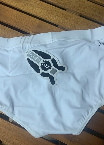 Beyaz Erkek Fit Kesim Mayo - Midi Boy - Görsel 5