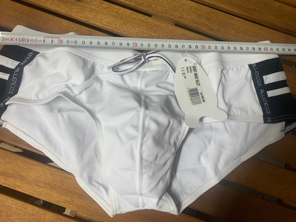 Beyaz Erkek Fit Kesim Mayo - Midi Boy - Görsel 3