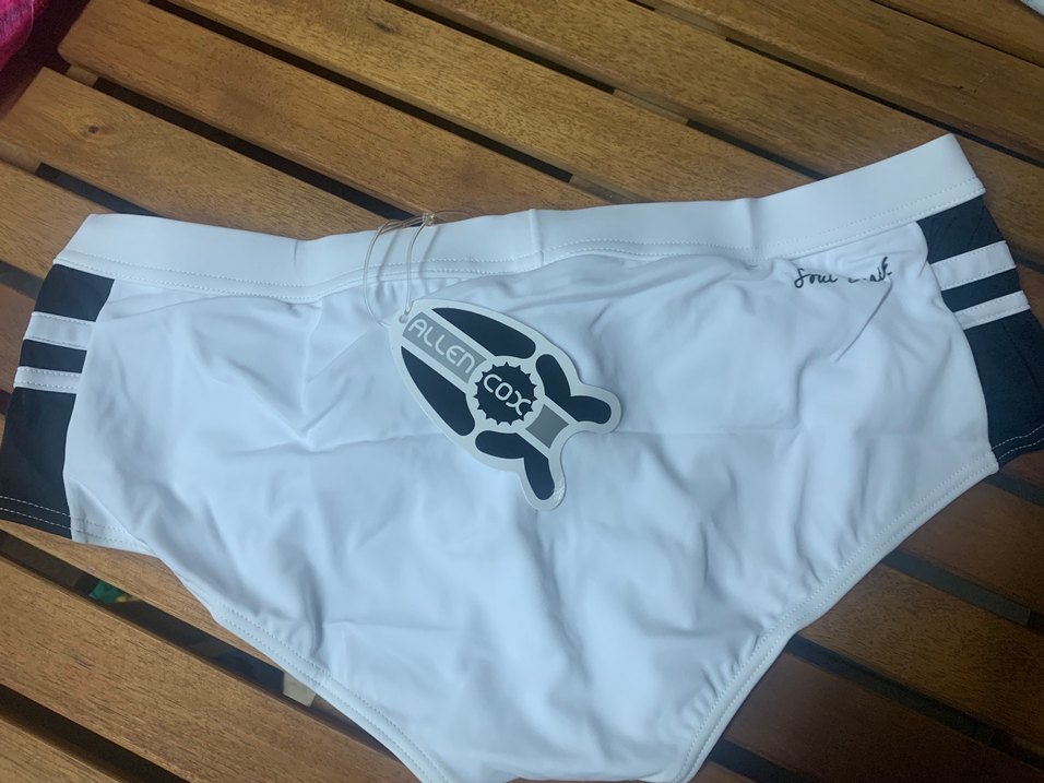 Beyaz Erkek Fit Kesim Mayo - Midi Boy - Görsel 2