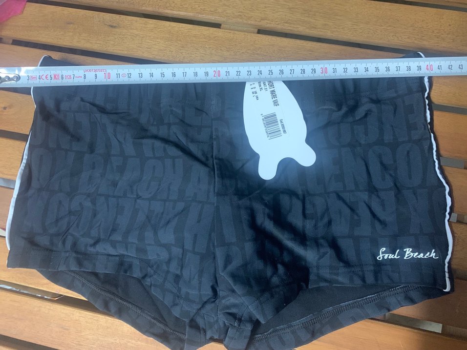 Baskılı Siyah Erkek Yüzücü Şortu - Görsel 3