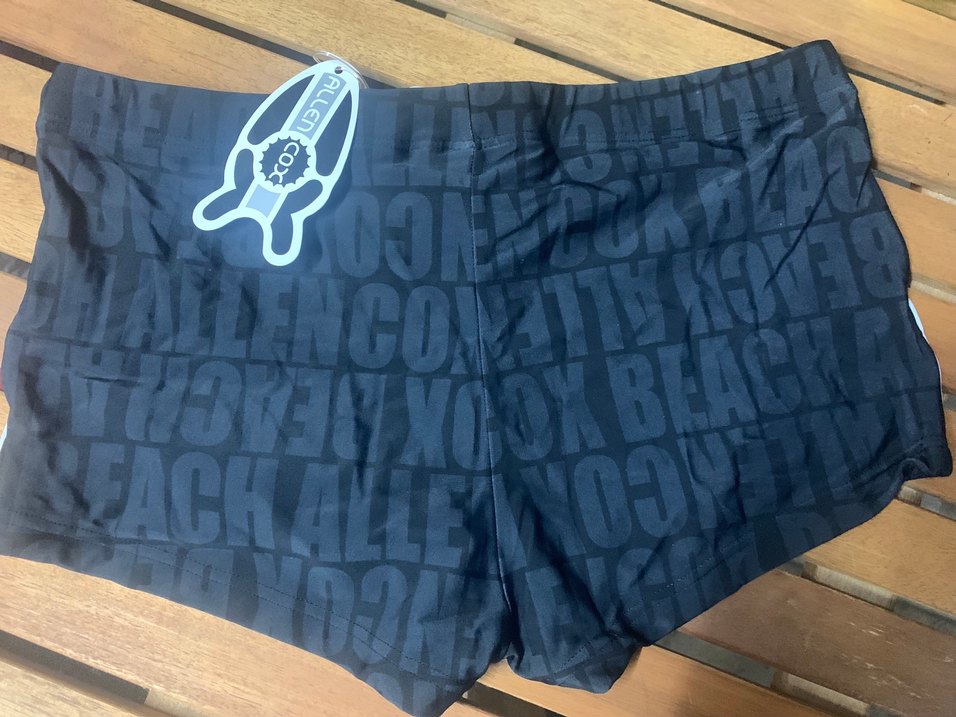 Baskılı Siyah Erkek Yüzücü Şortu - Görsel 2