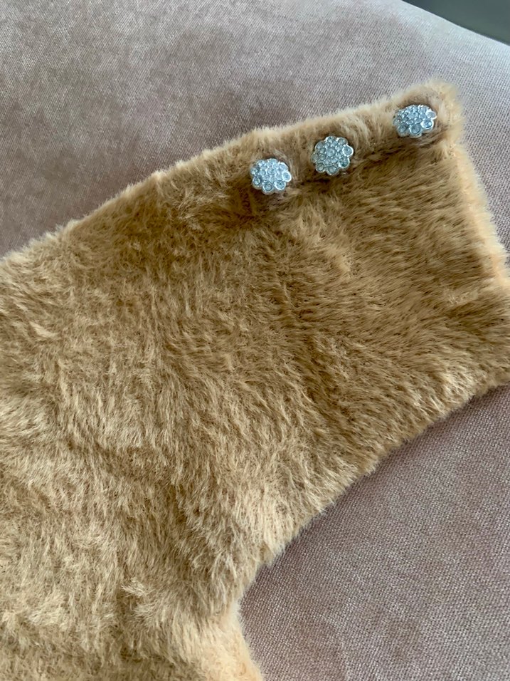 Düğme Detaylı Kadın Kısa Kollu Kazak - Görsel 2