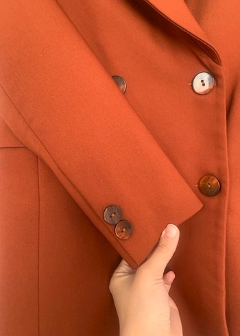 Chima Vatkalı ve Düğmeli Ofis Blazer Ceket - Görsel 5